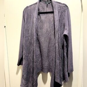 Eileen fisher cardigan 100% motion wool size 1x long sleeves
